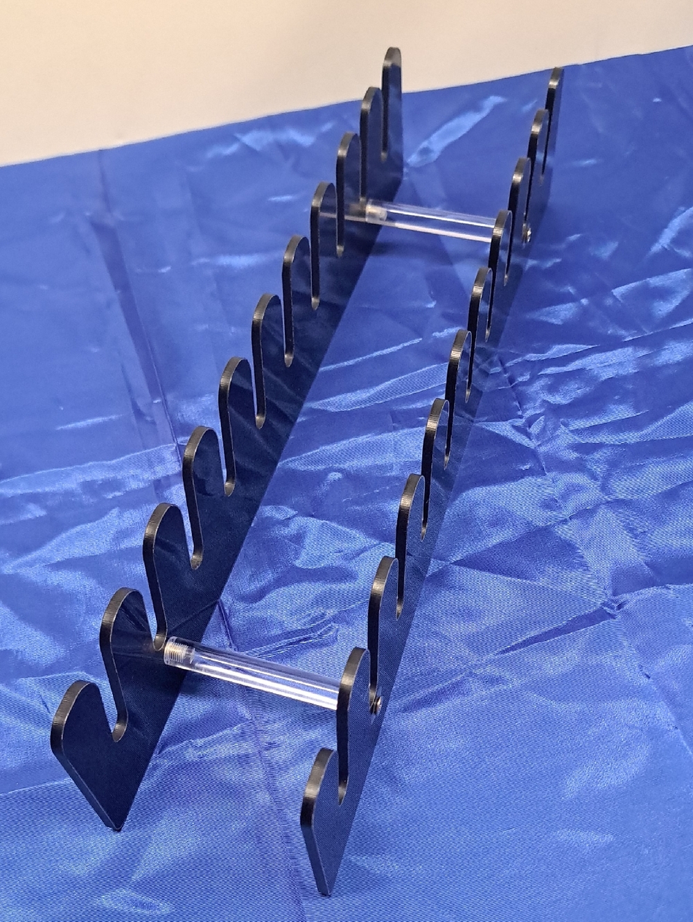 Baseball Cap Organizer Display - Black Rack Set of Two Stand For 20 Caps. - Picture 2 of 4